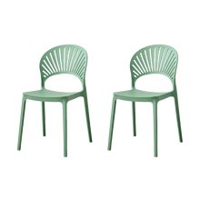 Silla Paraiso, Color Verde Oliva, Con espaldar y diseño Moderno X2