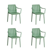 Combo Naviz, Incluye Comedor y 4 Sillas En Color Verde Olivo