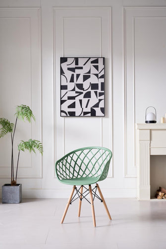 Silla Oasis con Brazos, Color Verde Olivo, Con espaldar X2