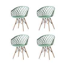Silla Oasis con Brazos, Color Verde Olivo, Con espaldar X4