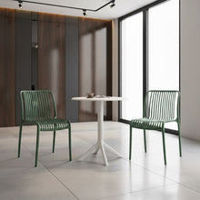 Silla Terra, Color Verde Olivo, Con espaldar X2