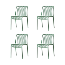 Silla Terra, Color Verde Olivo, Con espaldar X4
