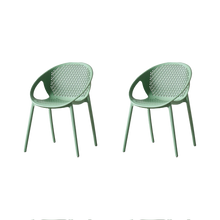 Silla Selva Con Brazos, Color Verde Olivo, Con espaldar X2