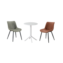 Combo Style, Incluye Mesa Redonda y 2 Sillas con Espaldar