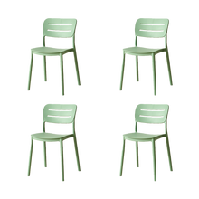 Silla Harriman, Verde, Con medio espaldar y diseño minimalista X4