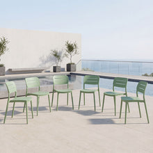 Silla Harriman, Verde, Con medio espaldar y diseño minimalista X6