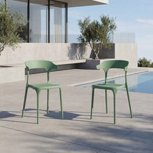 Silla Elena, Color Verde, Diseño Moderno X2