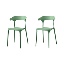 Silla Elena, Color Verde, Diseño Moderno X2