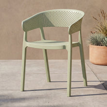 Set de 4 Sillas Manaos, Verde, con Espaldar Minimalista y Diseño Moderno