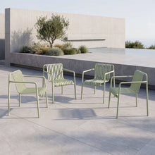 Silla Lounge Parma, Verde, Con espaldar y diseño Moderno X4