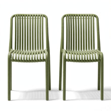 Set de 2 Sillas Terra, Color Verde, con Espaldar