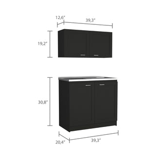 Cocina Integral Toronto, Wengue, Incluye Mesón Izquierdo ZF