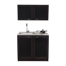 Cocina Integral Toronto, Wengue, Incluye Mesón Izquierdo ZF