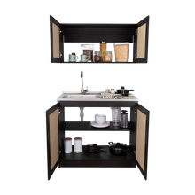 Cocina Integral Toronto, Wengue, Incluye Mesón Izquierdo ZF