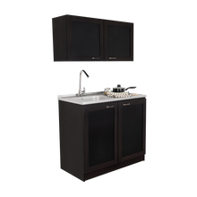 Cocina Integral Toronto, Wengue, Incluye Mesón Izquierdo ZF