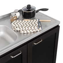 Cocina Integral Toronto, Wengue, Incluye Mesón Izquierdo ZF
