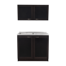 Cocina Integral Toronto, Wengue, Incluye Mesón Izquierdo ZF