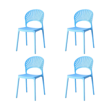 Silla Paraiso, Color Azul, Con espaldar y Diseño moderno X4
