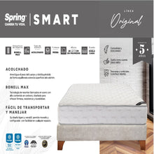 Colchón Spring Smart 160X190 Gratis Set Almohadas Siliconadas