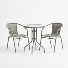 Juego de Terraza Rattan Manila, Color Gris