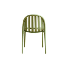 Set de 2 Sillas Marruecos, Verde Olivo, con Espaldar en Rayas y Diseño Minimalista