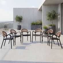 Silla Daytona, Negro y Café Claro, Con Espaldar, Reposa Brazos y Diseño Minimalista X6