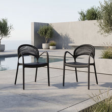 Silla Daytona, Negro, Con Espaldar, Reposa Brazos y Diseño Minimalista X2