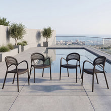 Silla Daytona, Negro, Con Espaldar, Reposa Brazos y Diseño Minimalista X4