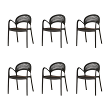 Silla Daytona, Negro, Con Espaldar, Reposa Brazos y Diseño Minimalista X6
