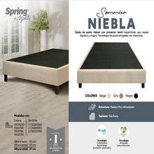 Base Cama Spring Niebla Negro 2(160X095)