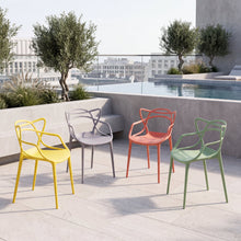 Set de 4 Sillas Platinum, Color Amarillo, Taupe, Verde y Rojo
