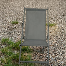 Silla Plegable Reclinable Kenya, Gris Oscuro, con Tres Posiciones