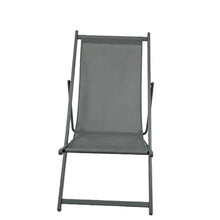 Set de 2 Sillas Plegable Reclinable Kenya, Gris Oscuro, con Tres Posiciones