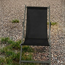 Set de 4 Sillas Plegable Reclinable Kenya, Negro, con Tres Posiciones