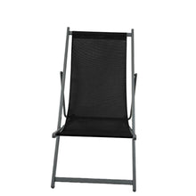 Set de 2 Sillas Plegable Reclinable Kenya, Negro, con Tres Posiciones