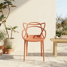 Silla Palermo, Color Terracota, Con espaldar y diseño Moderno