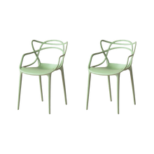 Silla Palermo, Verde Claro, con Espaldar y Diseño Moderno X2