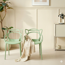 Silla Palermo, Verde Claro, con Espaldar y Diseño Moderno X2