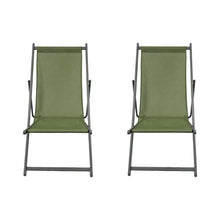 Silla Plegable Reclinable Kenya, Verde, con Tres Posiciones X2