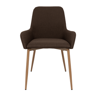 Sillas Clásicas Concept X6, Chocolate y Café Claro, con Cómodo Espaldar