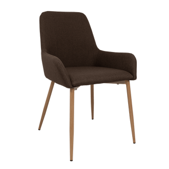 Sillas Clásicas Concept X6, Chocolate y Café Claro, con Cómodo Espaldar
