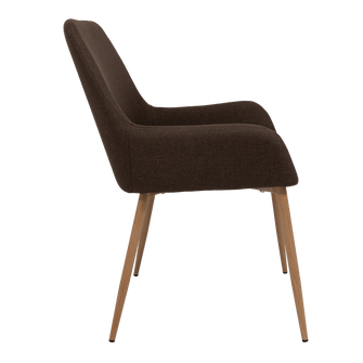 Sillas Clásicas Concept X6, Chocolate y Café Claro, con Cómodo Espaldar