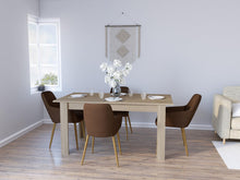 Comedor Lilac Beige, Incluye Cuatro Sillas Chocolate y Café Claro