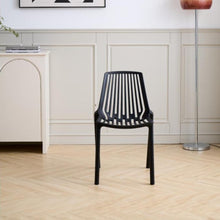 Set de 2 Sillas Tanger, Negro, con Espaldar y Diseño Moderno