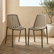 Set de 4 Sillas Tanger, Taupe, con Espaldar y Diseño Moderno