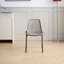 Set de 4 Sillas Tanger, Taupe, con Espaldar y Diseño Moderno