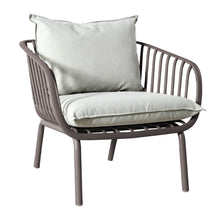Sala de Exterior Sorrento, Color Taupe, con Cojines Beige, 4 Piezas