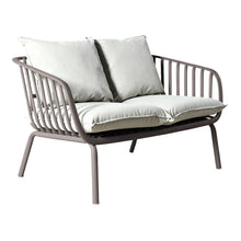 Sala de Exterior Sorrento, Color Taupe, con Cojines Beige, 4 Piezas
