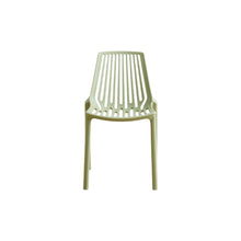 Set de 4 Sillas Tanger, Verde Olivo, con Espaldar y Diseño Moderno
