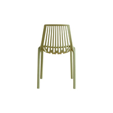 Set de 4 Sillas Tanger, Verde Olivo, con Espaldar y Diseño Moderno